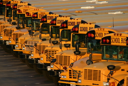 school bus lot